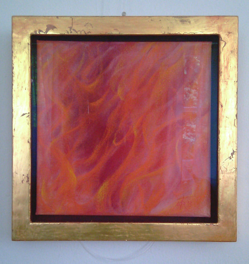 Malerei_Wolke des Nichtwissens, gold