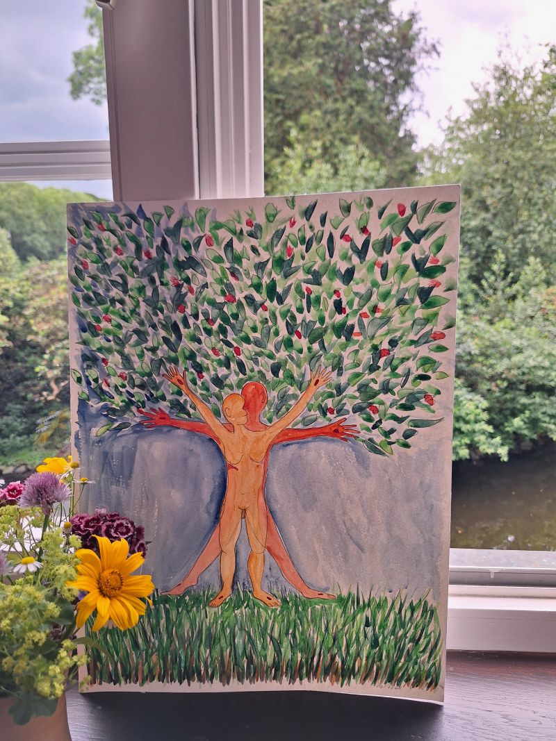 Aquarell "Baum des Lebens"