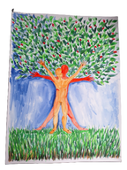 Aquarell "Baum des Lebens"