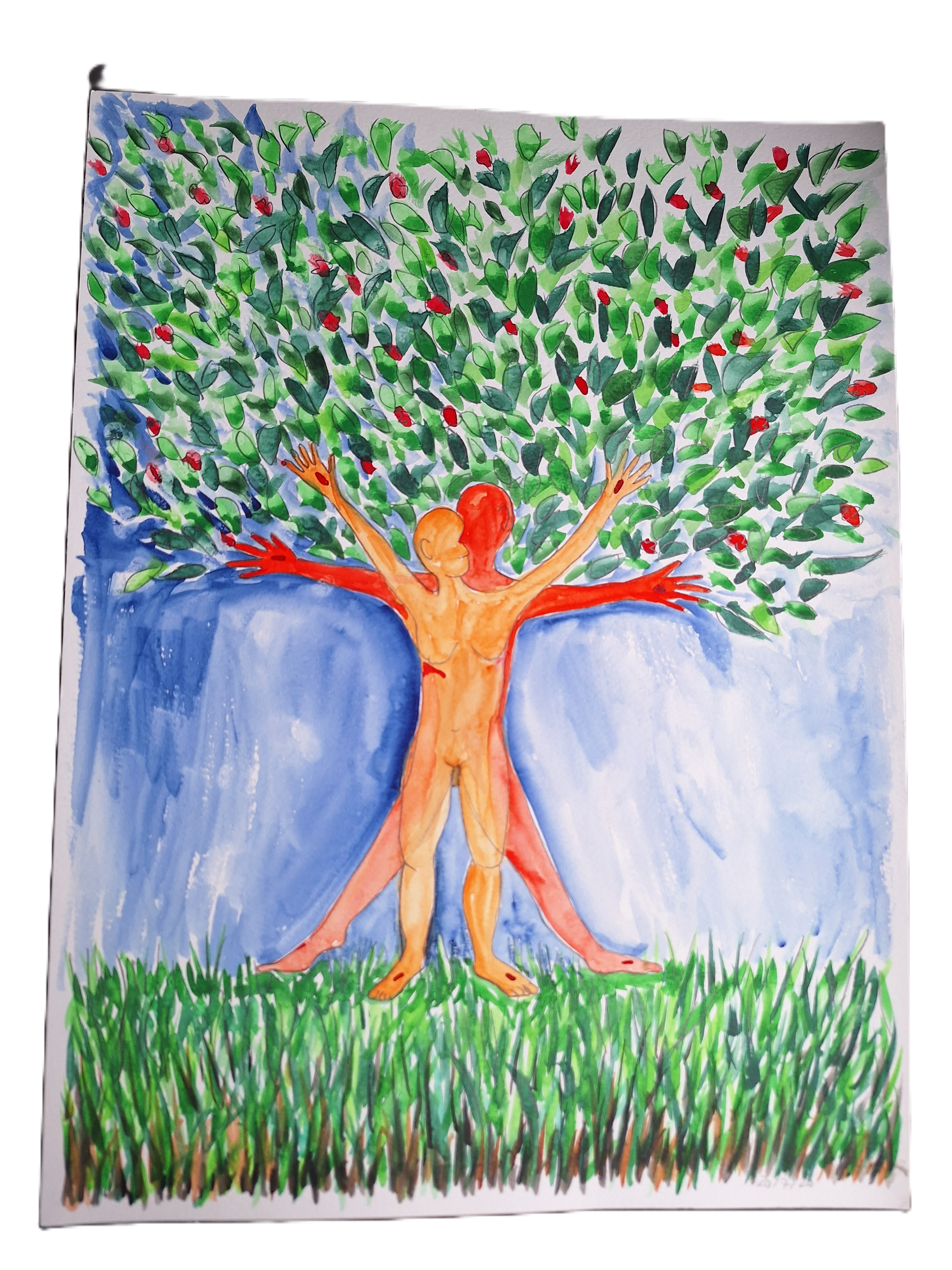 Aquarell "Baum des Lebens"