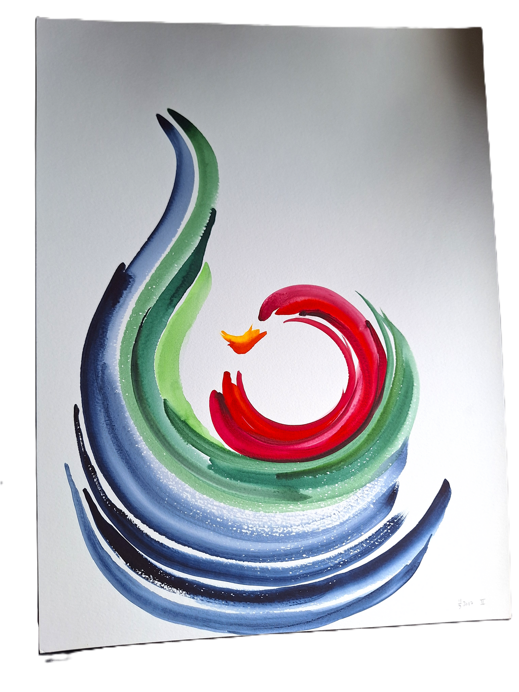 Aquarell "Schöfung II"