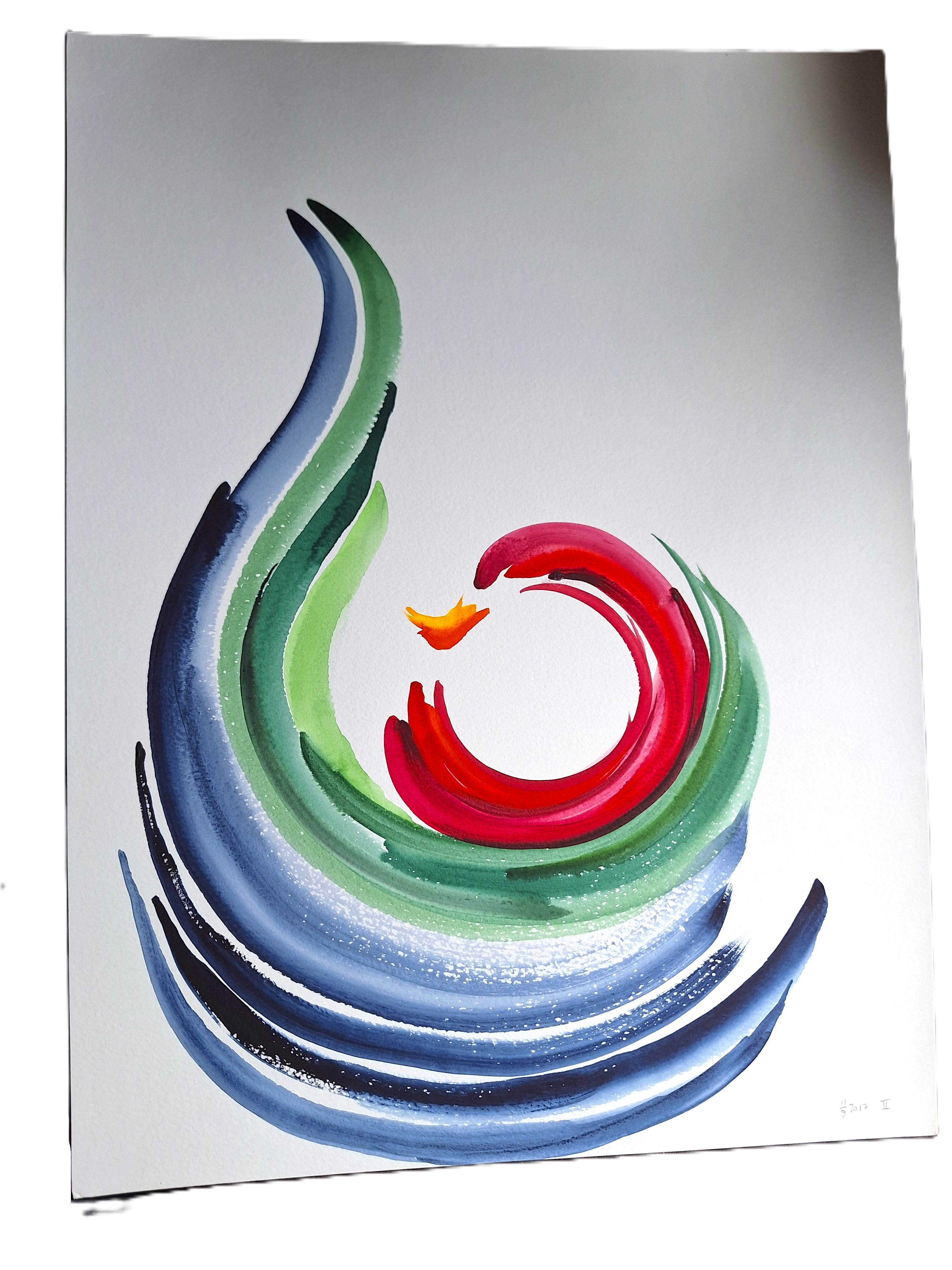 Aquarell "Schöfung II"