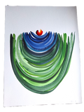 Aquarell "Schöpfung gehalten"