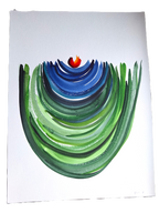 Aquarell "Schöpfung gehalten"