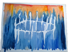 Aquarell "Tisch des Lebens"