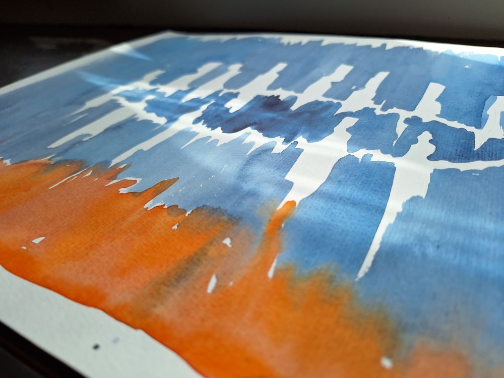 Aquarell  "Zusammen"