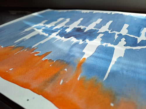 Aquarell  "Zusammen"