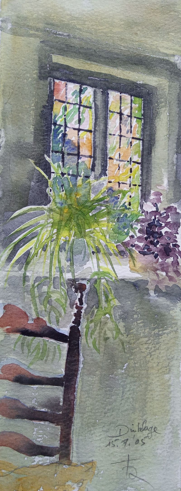Aquarell "In der Burg Dinklage"