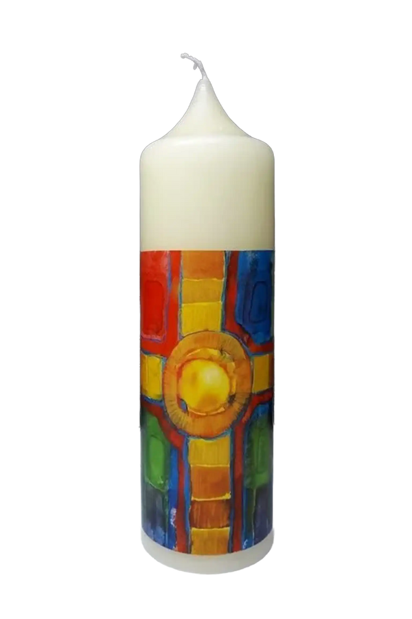 Folien-Osterkerze „Kreuz“