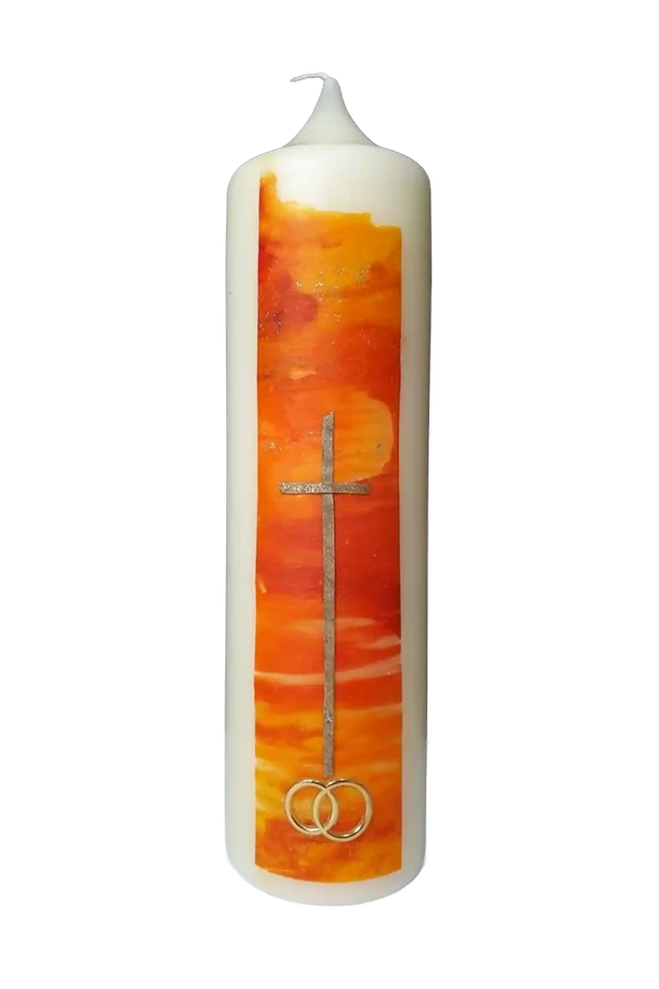 Hochzeitskerze „Morgenrot“ (8×30 cm)