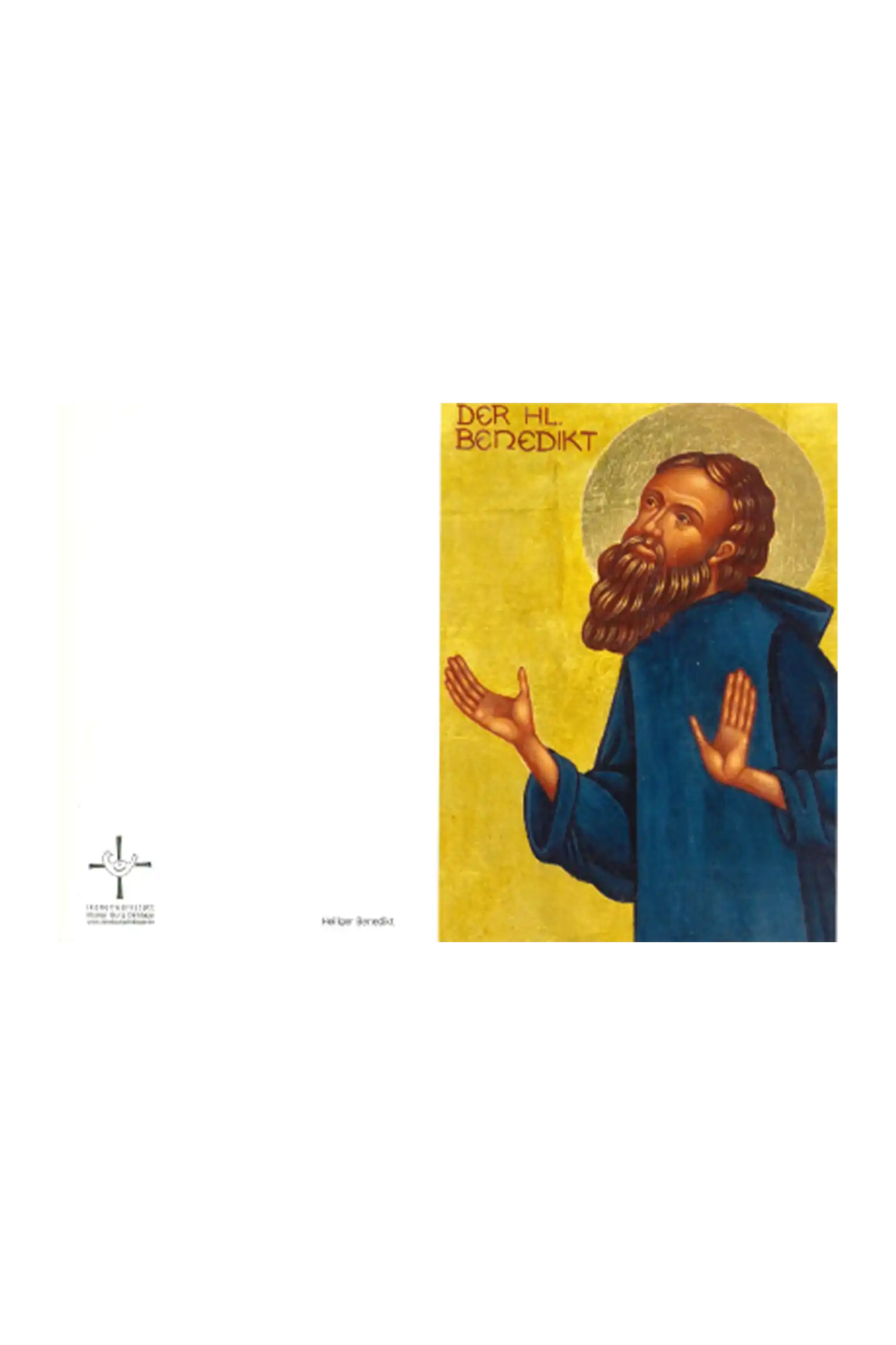 Ikonenkarte „Benedikt von Nursia“