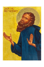 Ikonenkarte „Benedikt von Nursia“