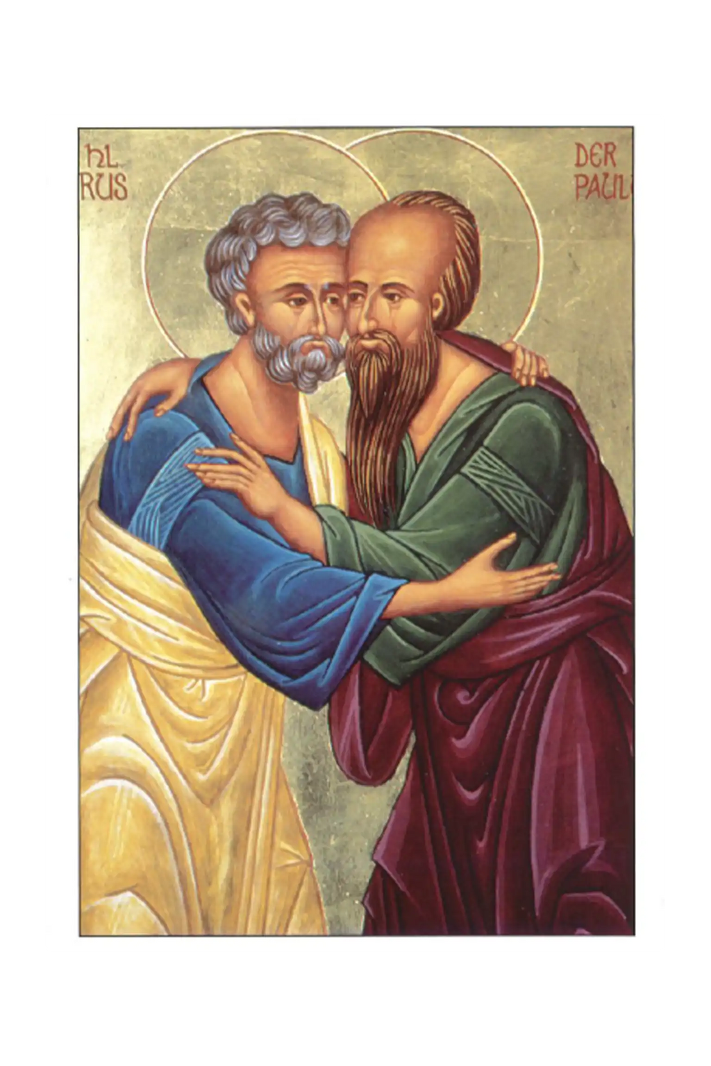 Ikonenkarte „Petrus und Paulus“