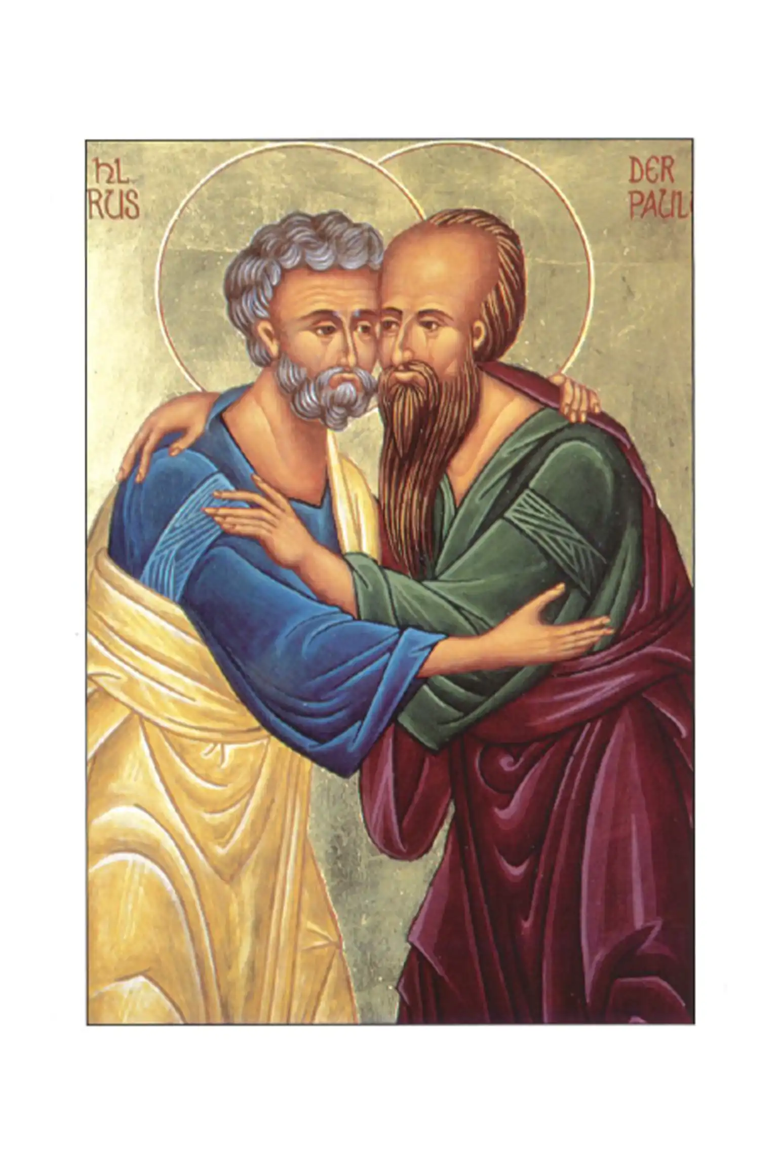 Ikonenkarte „Petrus und Paulus“
