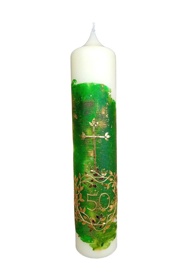 Hochzeitskerze „Jubiläum“ (8×40 cm)