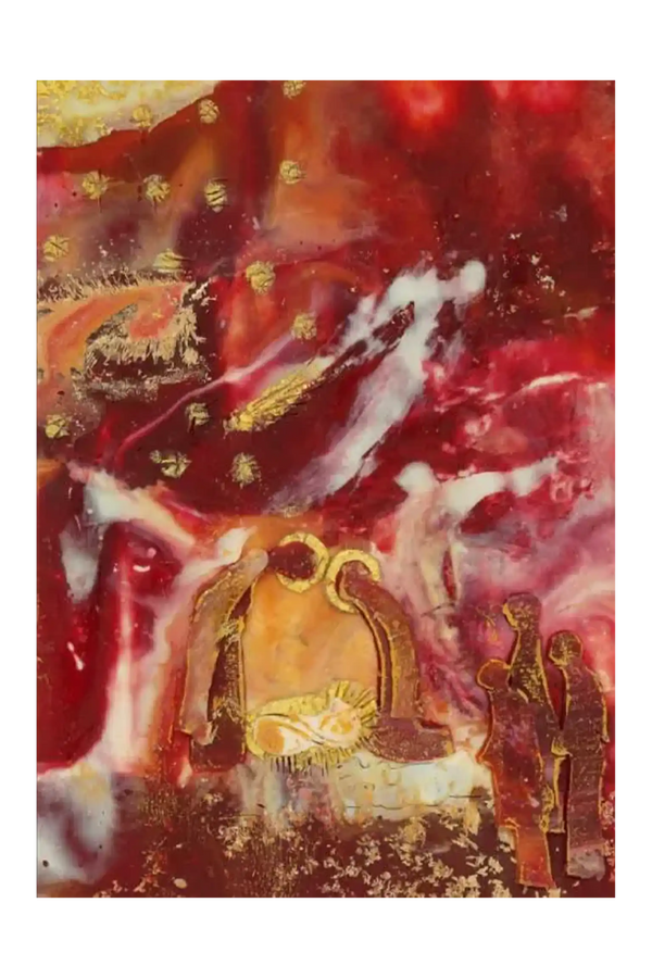 Weihnachtskarte „Gloria in excelsis Deo“