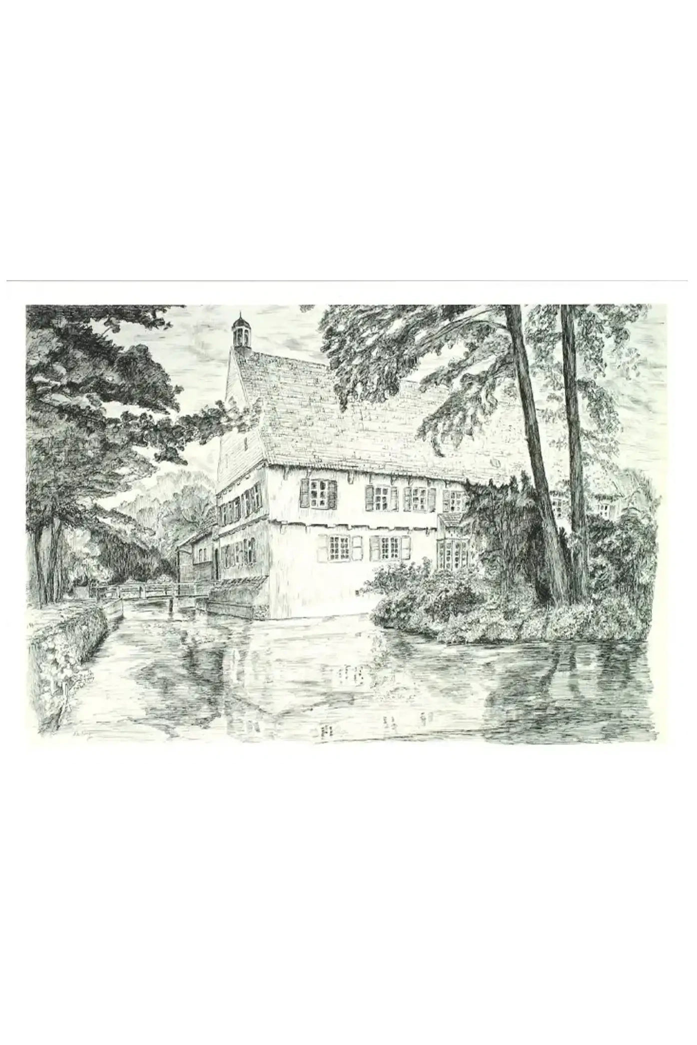 Kunstkarte „Burg Dinklage 1980er Jahre“