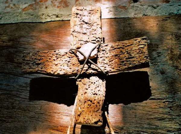 Doppelkarte „Holzkreuz"