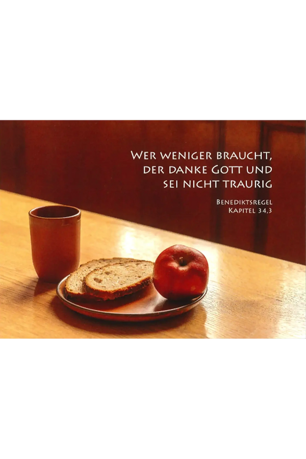 Impulskarte „Wer weniger braucht …“