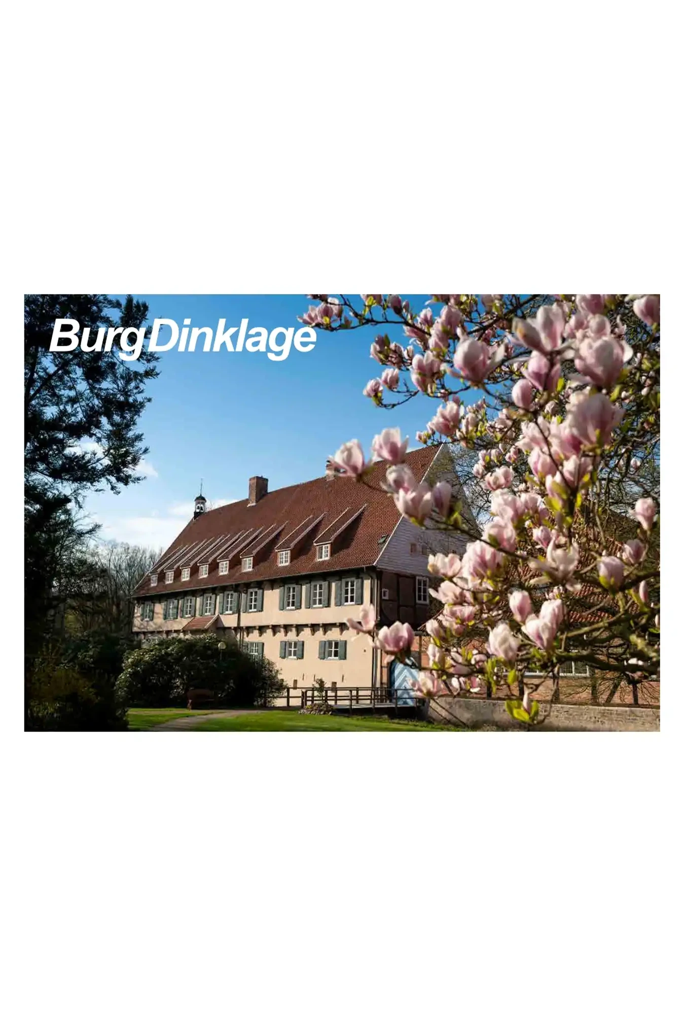 Postkarte „Burg Dinklage im Frühling“