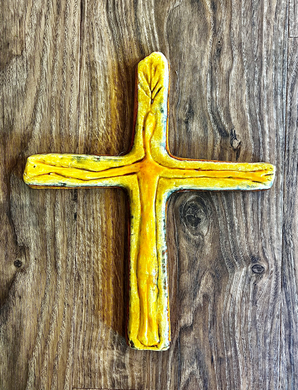 Keramik "Gelbes Kreuz"
