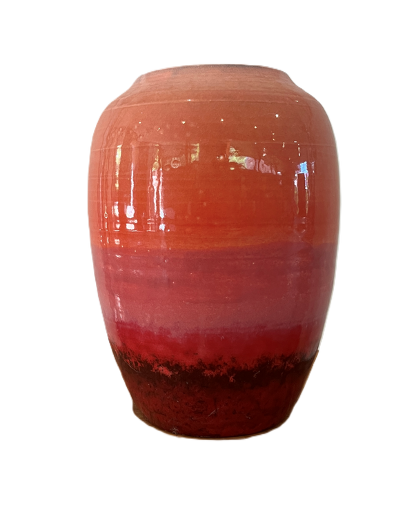 Keramik "Vase Rot-Rosé"