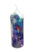 Kerze „Kosmos Kreuz“ (7×20 cm)