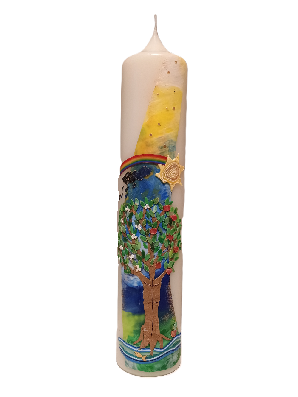 Familienkerze "Lebensweg" (8x40 cm)
