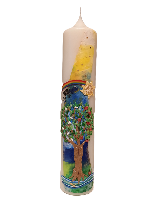 Familienkerze "Lebensweg" (8x40 cm)