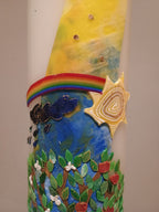 Familienkerze "Lebensweg" (8x40 cm)