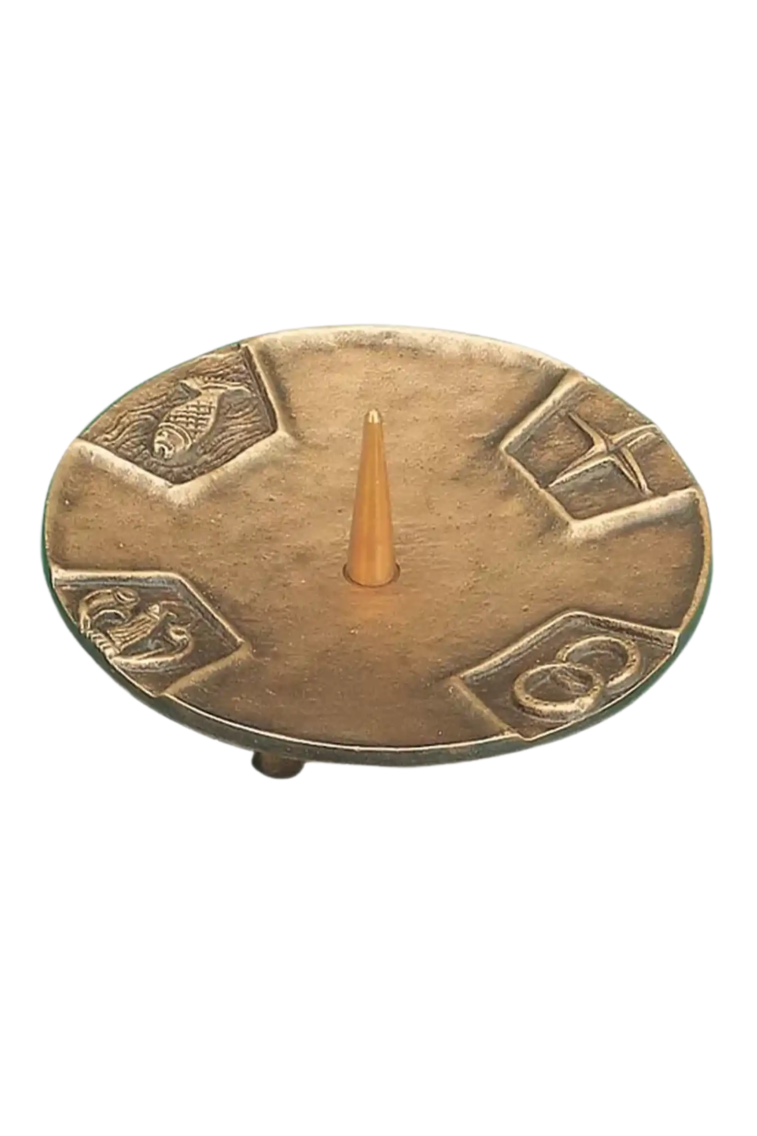 Bronzeleuchter "Vier Symbole"