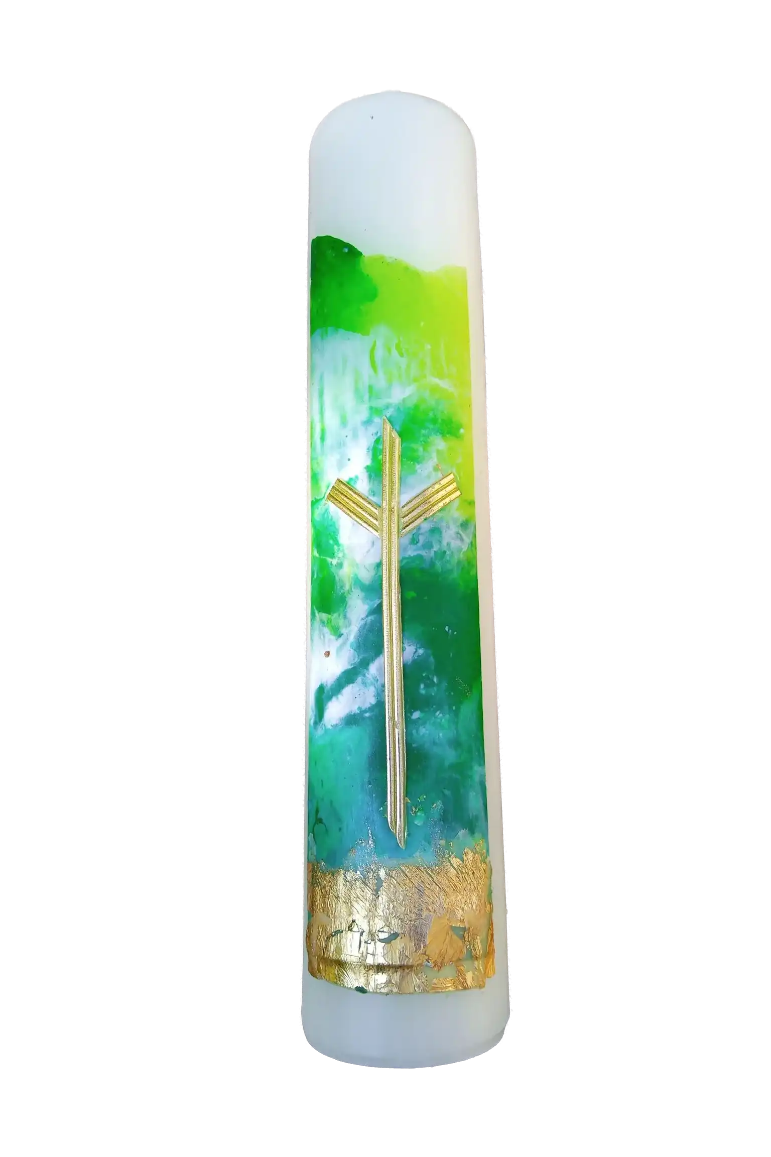 "Kreuzkerze II" (5×25 cm)