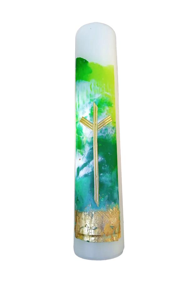 "Kreuzkerze II" (5×25 cm)