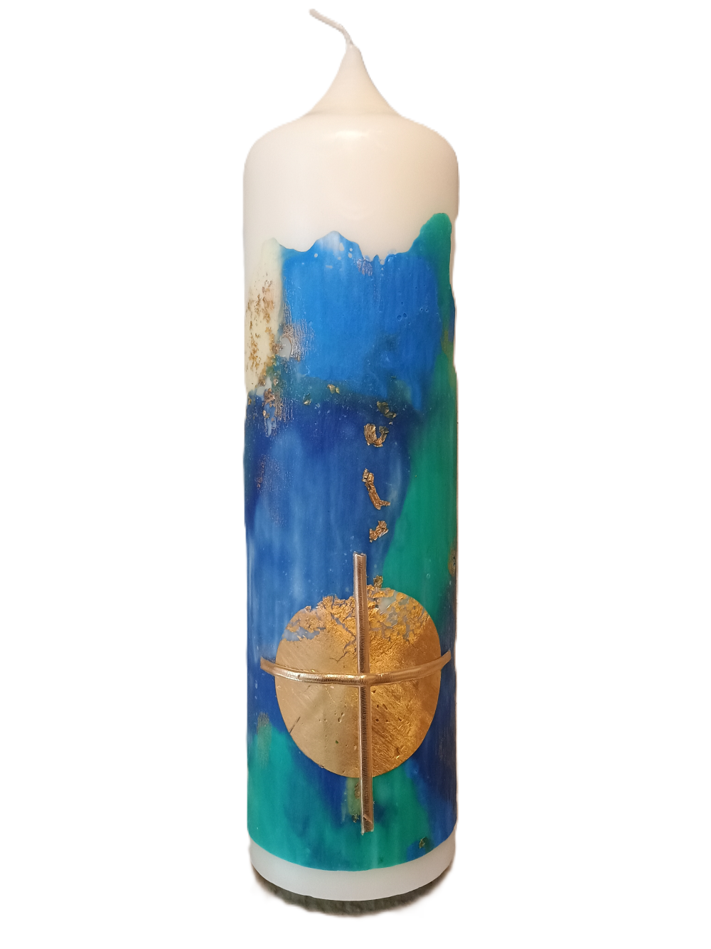 Kreuz türkis-blau (8x30 cm)