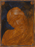 Malerei_Romanischer Christus mit Lapislazuli
