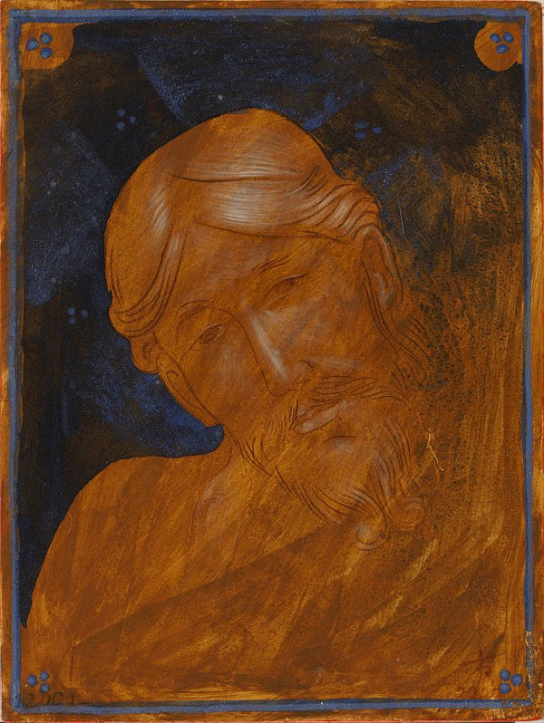 Malerei_Romanischer Christus mit Lapislazuli