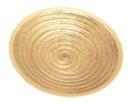 Messingteller "Spirale" für Kerzen und Mut-Kugeln