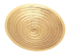 Messingteller "Spirale" für Kerzen und Mut-Kugeln