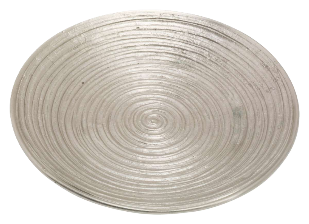 Messingteller "Spirale" für Kerzen und Mut-Kugeln