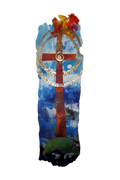 Osterkerze „Auferstehungskreuz“ (Kerzengröße wählbar)