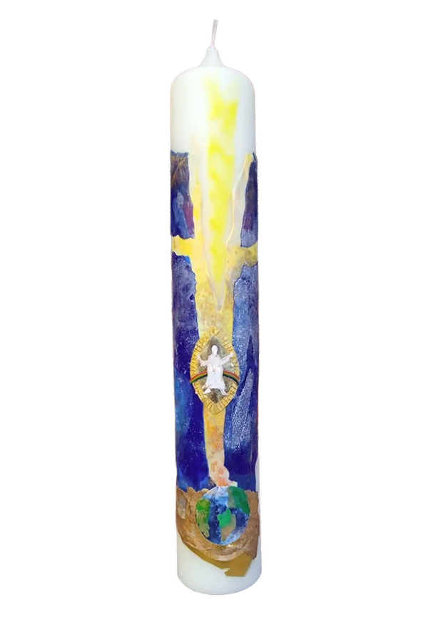 Kerze "Wiederkunft Christi" (8×50 cm)