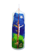 Kerze "Für die Welt" (8×25 cm)