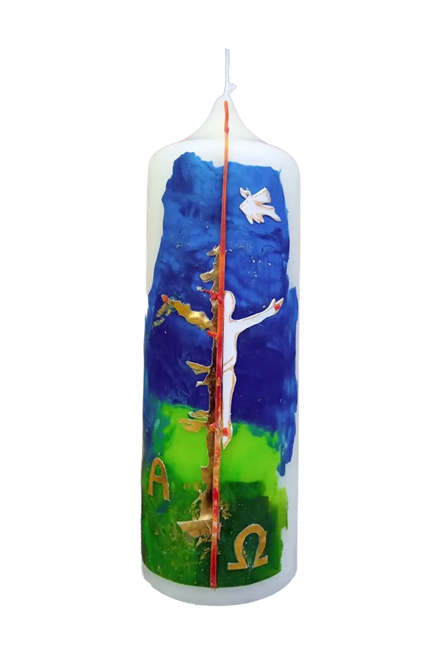 Kerze "Für die Welt" (8×25 cm)
