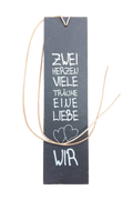 Schieferrelief „Zwei Herzen“