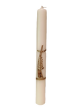 Taufkerze „Kreuz Gold-Bronze" (4 ×40 cm)