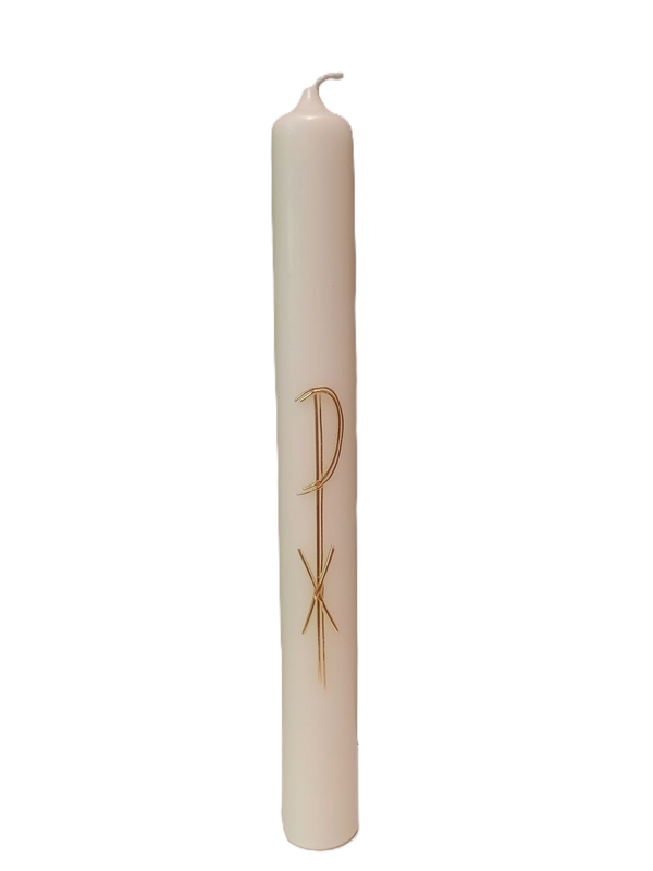 Taufkerze „Xiro mit Dopplelinie" (4 ×40 cm)