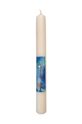 Taufkerze „Blau_B“ (4 ×40 cm)
