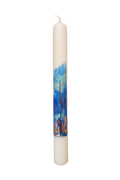 Taufkerze „Blau_C“ (4 ×40 cm)