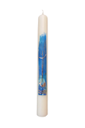 Taufkerze „Blau_D“ (4 ×40 cm)