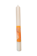 Taufkerze „Gelborange_B“ (4 ×40 cm)